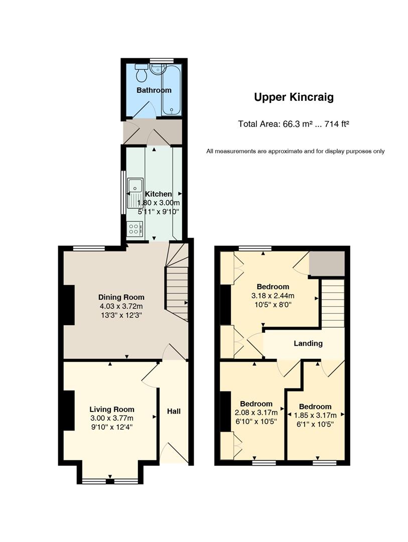 Floorplan for Upper Kincraig Street, Roath, Cardiff